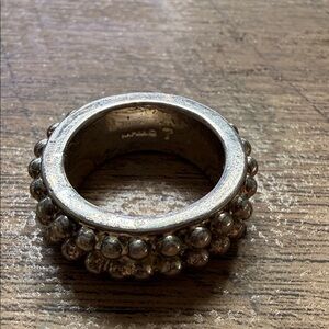 Napier Silver Beaded Statement Ring